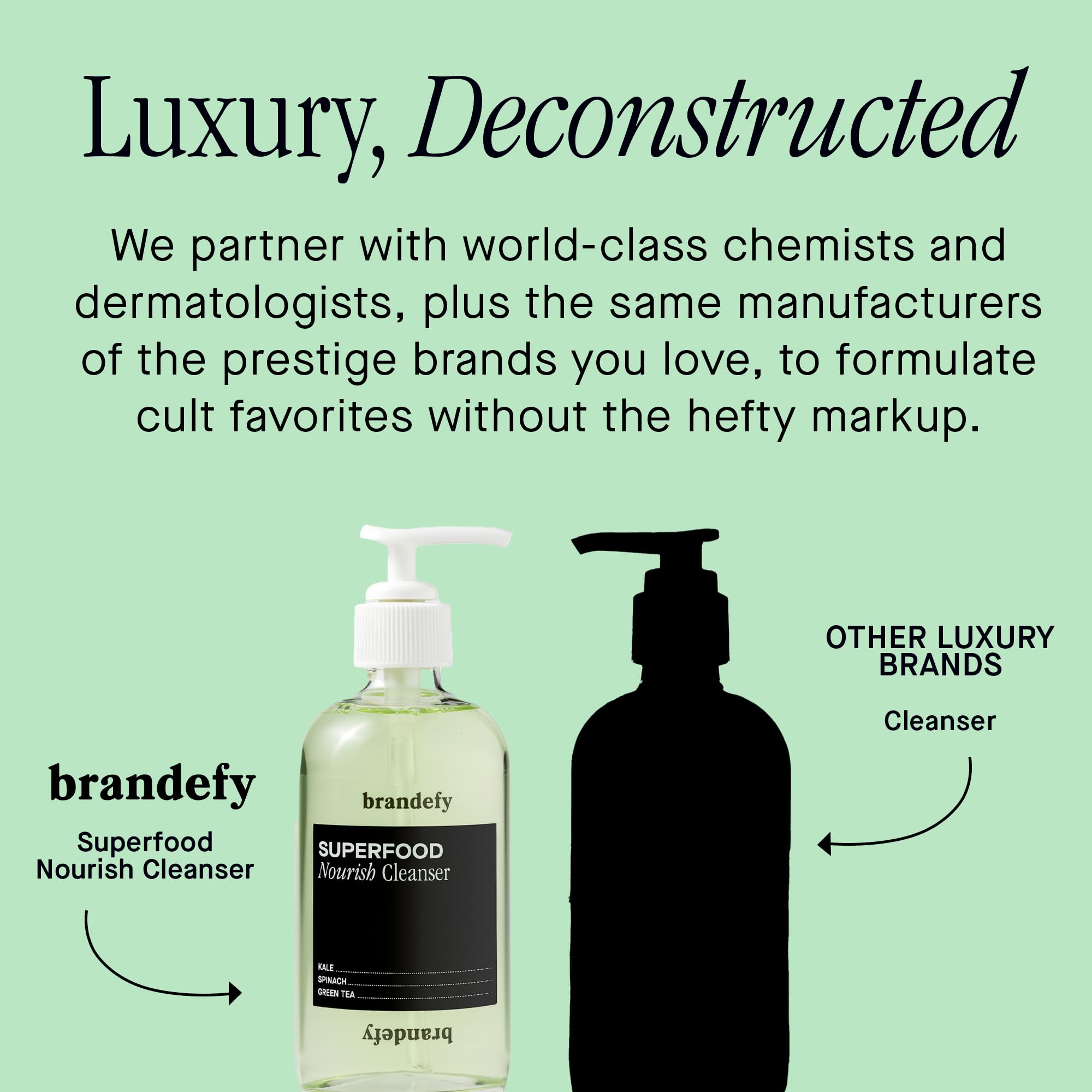 Brandefy Superfood Face Wash vitamin C E K2 blend, supports vibrant-looking skin.