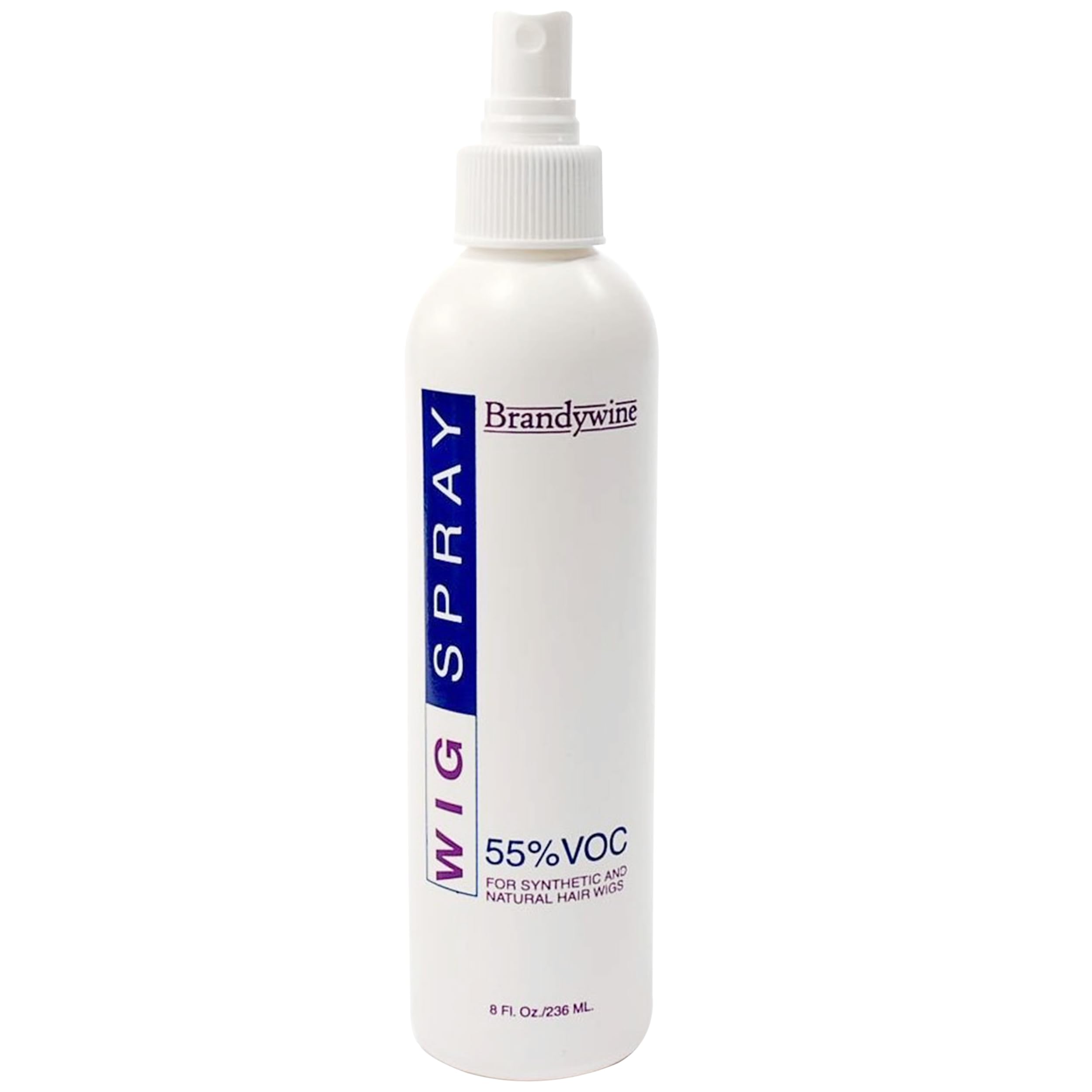 Brandywine non-aerosol wig spray bottle delivers an even mist for quick wig refresh.