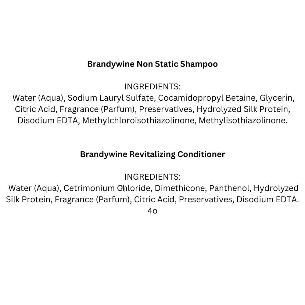 Brandywine Non Static used on extensions for smoother, static-free styling.