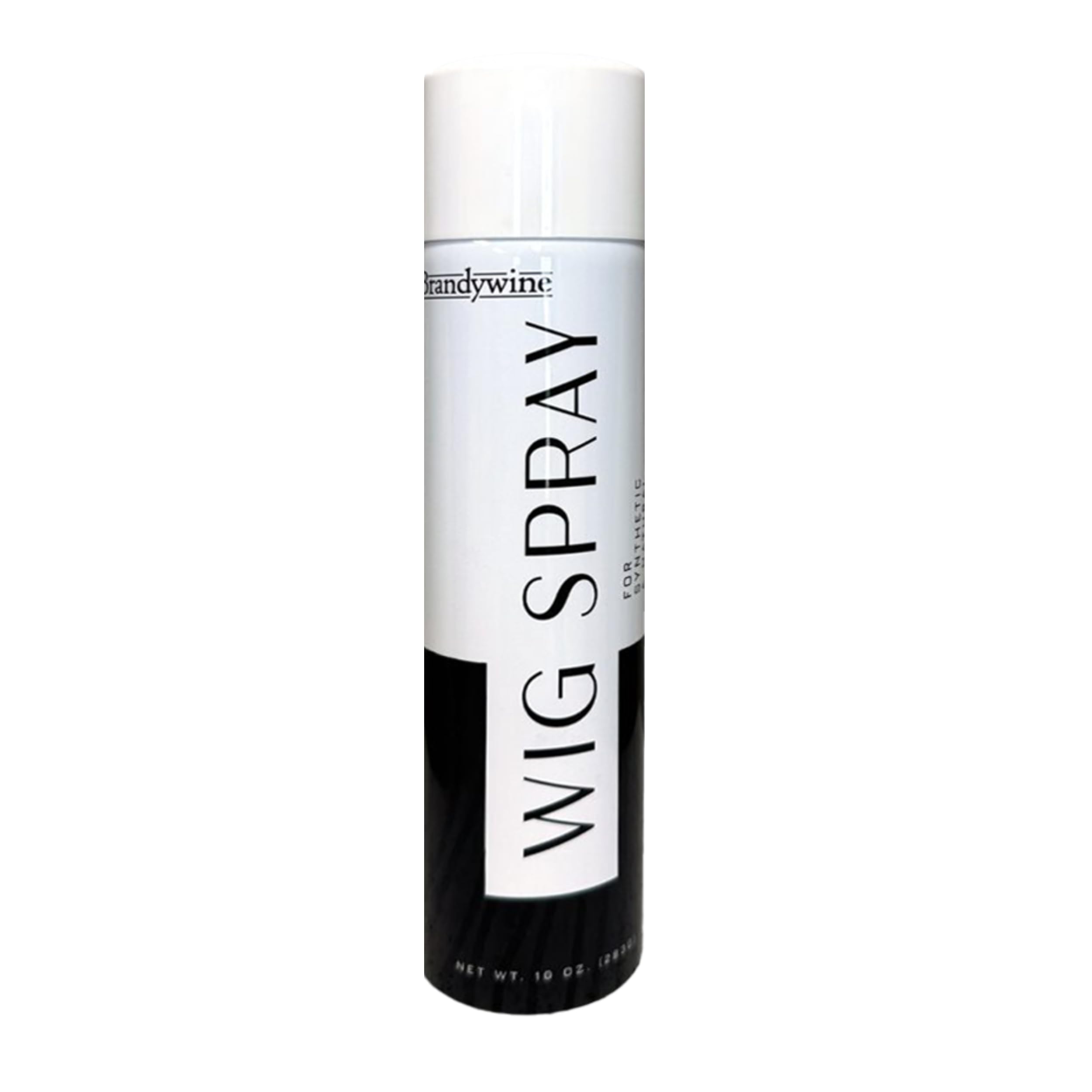 Brandywine Wig Spray aerosol can closeup with lightweight finish for wigs
