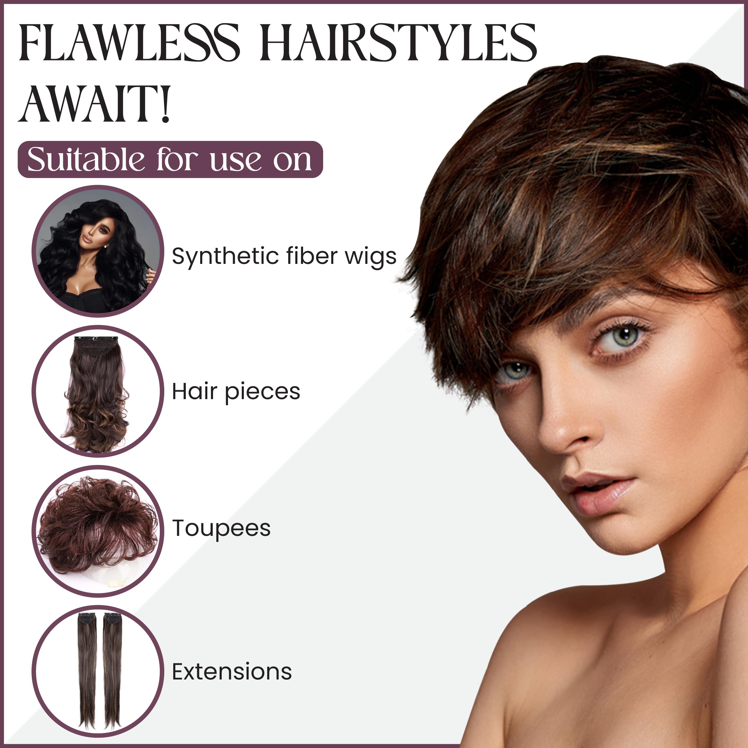 Brandywine non-aerosol wig spray shown for toppers and extensions upkeep.