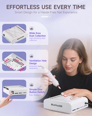 BRANTMAKER nail-dust-collector-reusable-filters offer budget-friendly maintenance.