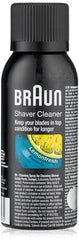 Braun 5002724 shaver cleaner spray bottle keeps shaver cutters clean and lubricated.