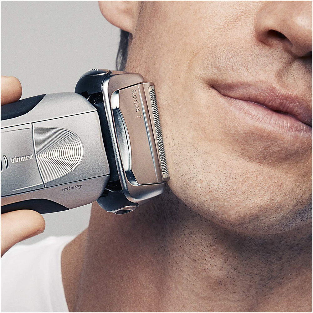 Braun 9000 series compatibility detail emphasizes efficiency and long-lasting performance.