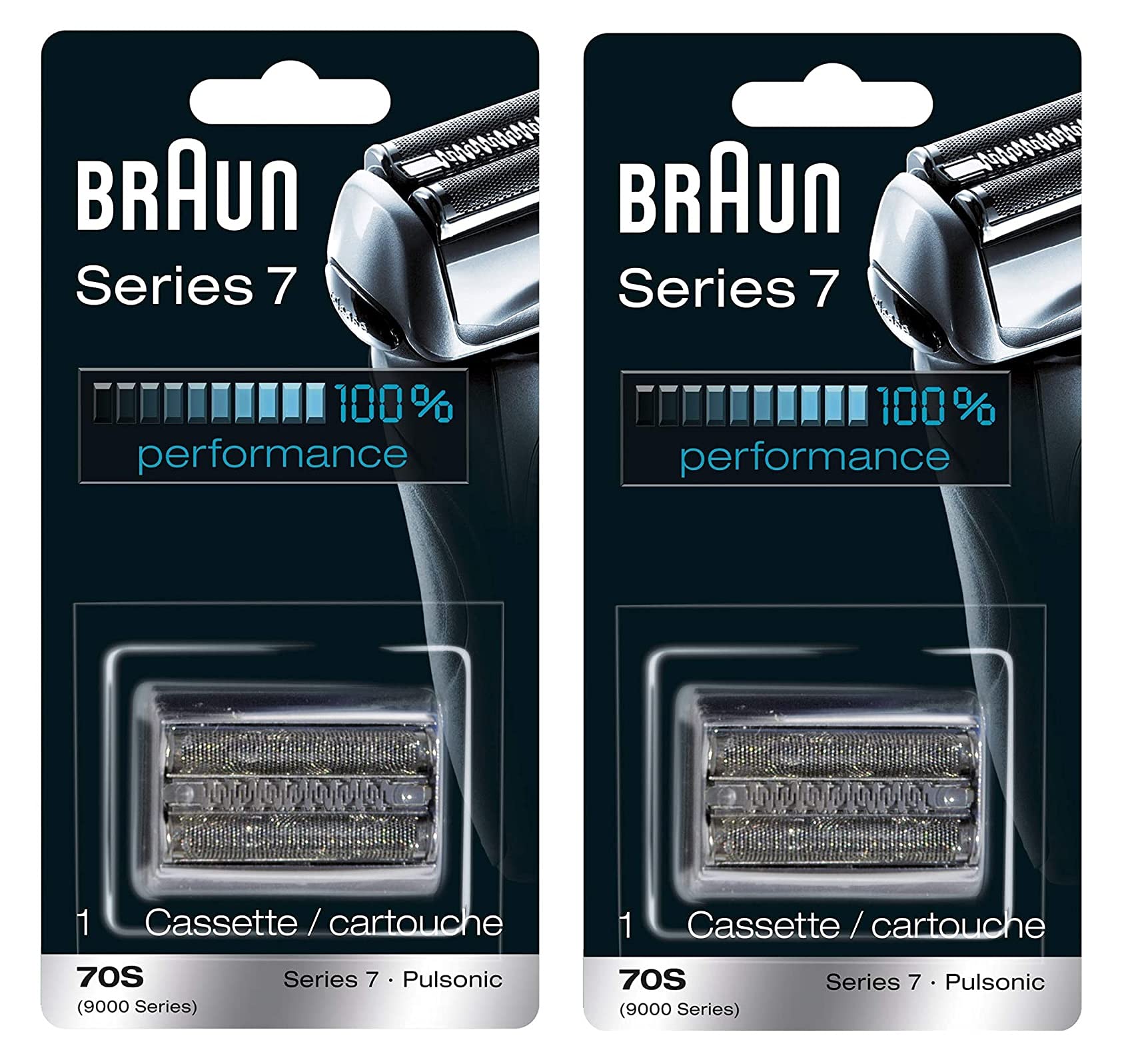 Braun replacement kit packaging shows value pack of two for extended maintenance.