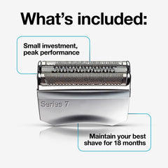Braun Series 7 cassette inside view shows precision blades