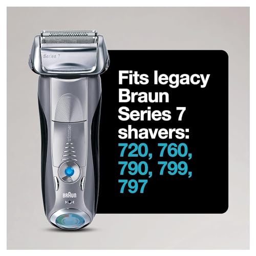 Braun Series 7 70S head attachment snap demonstrates quick replacement