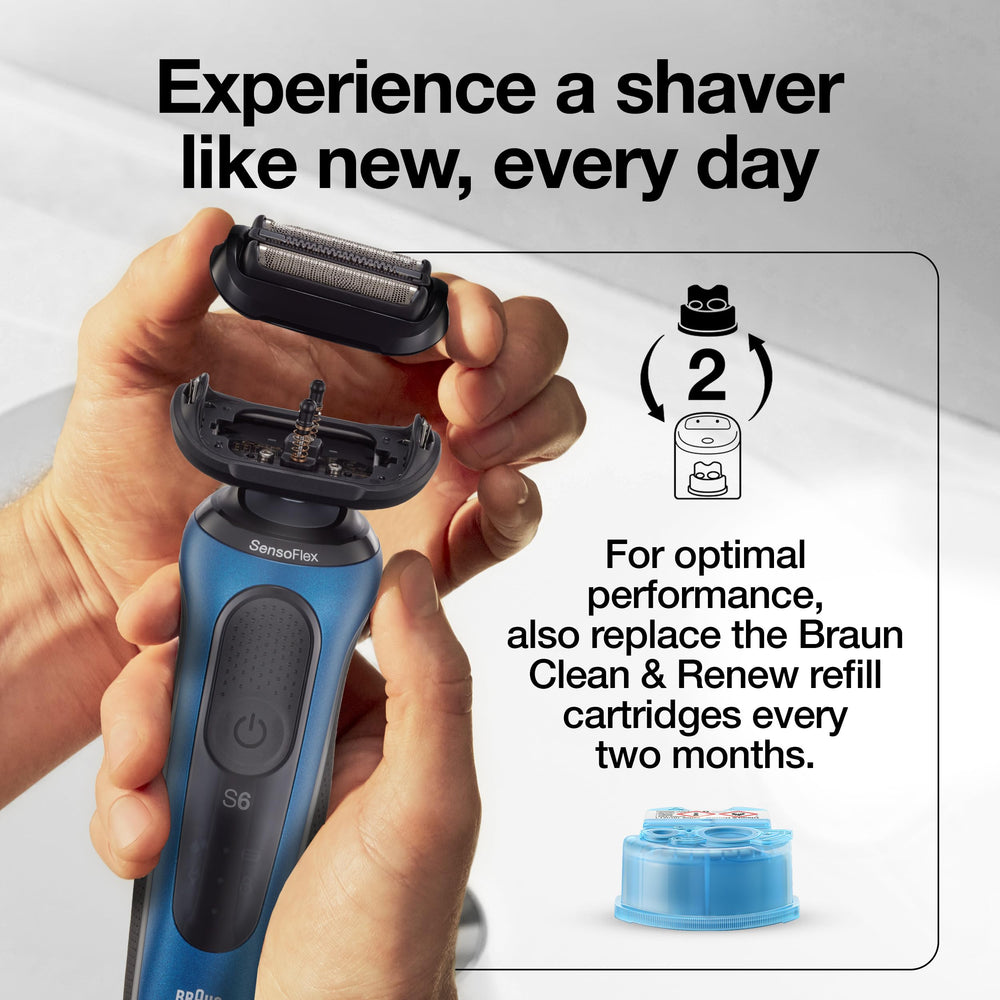 Braun Series 5 53B head made in Germany—quality engineering and longevity.