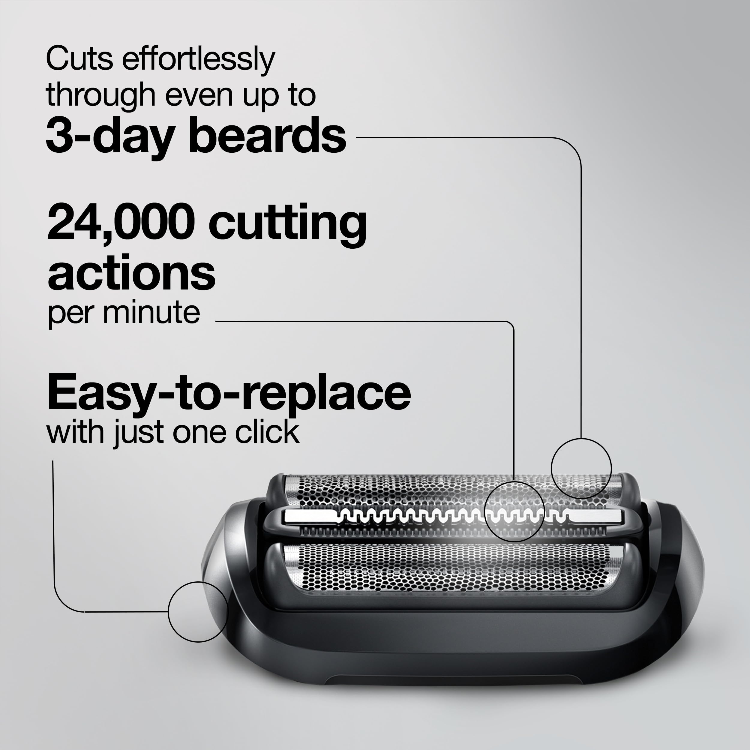 Braun Series 5 53B head packaging info—clear replacement guidance for maintenance.