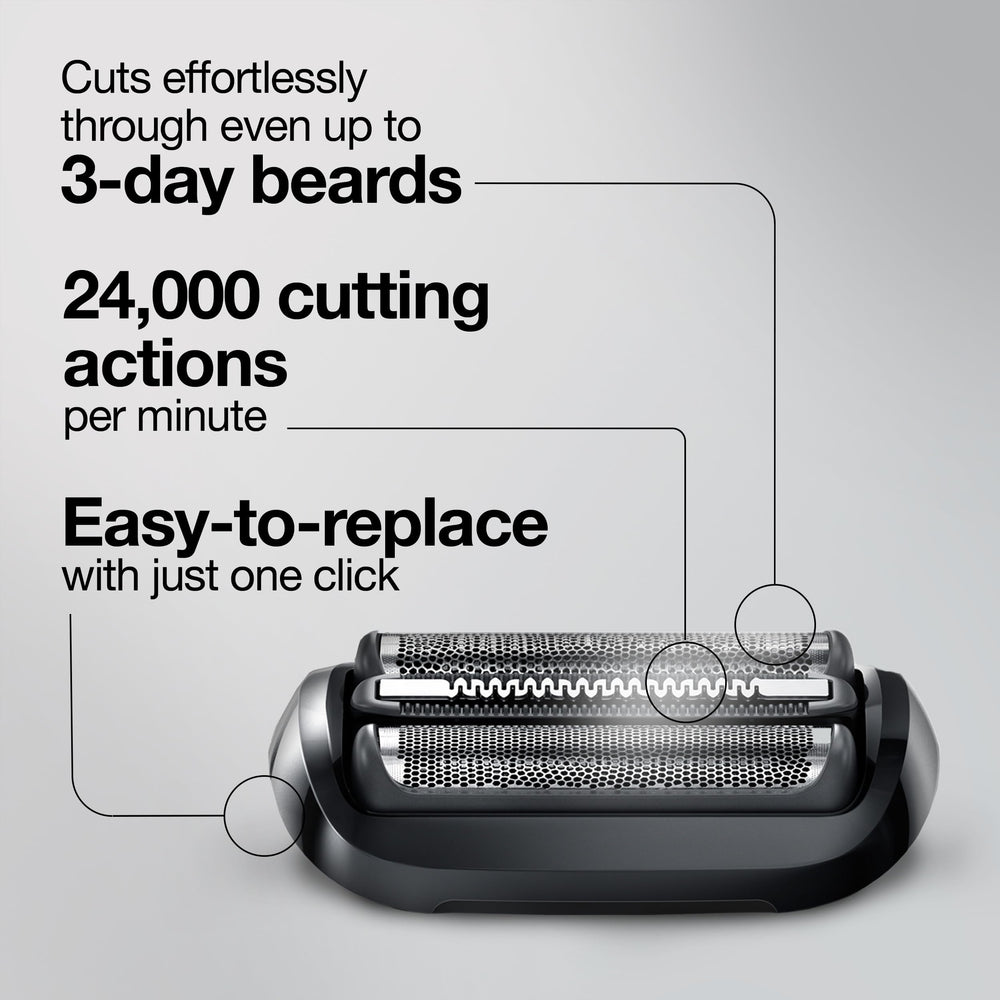 Braun Series 5 53B head packaging info—clear replacement guidance for maintenance.