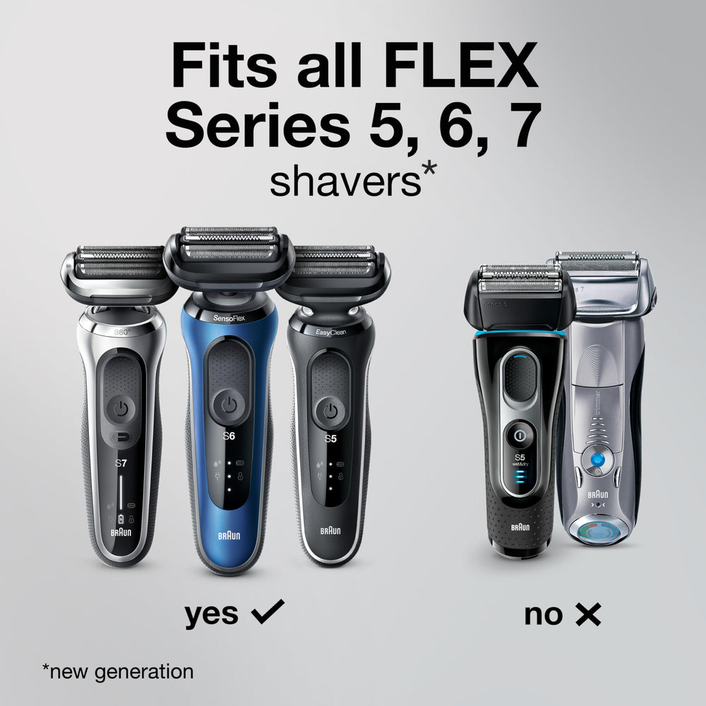 Braun Series 5 53B head side profile—compact design for seamless integration.