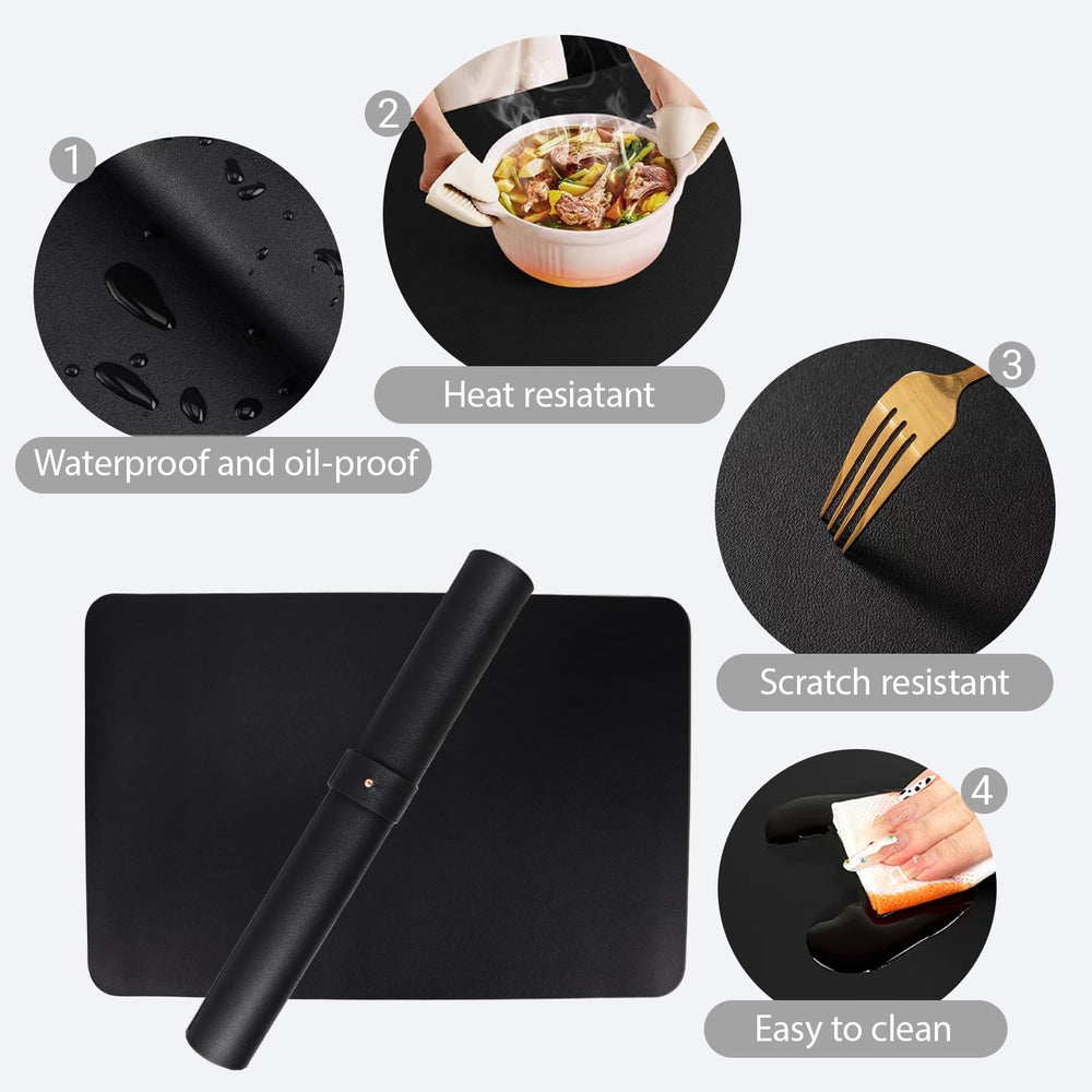 BRAVIKERLY Nail Art Table Mat spans 60x40cm for ample tool space.