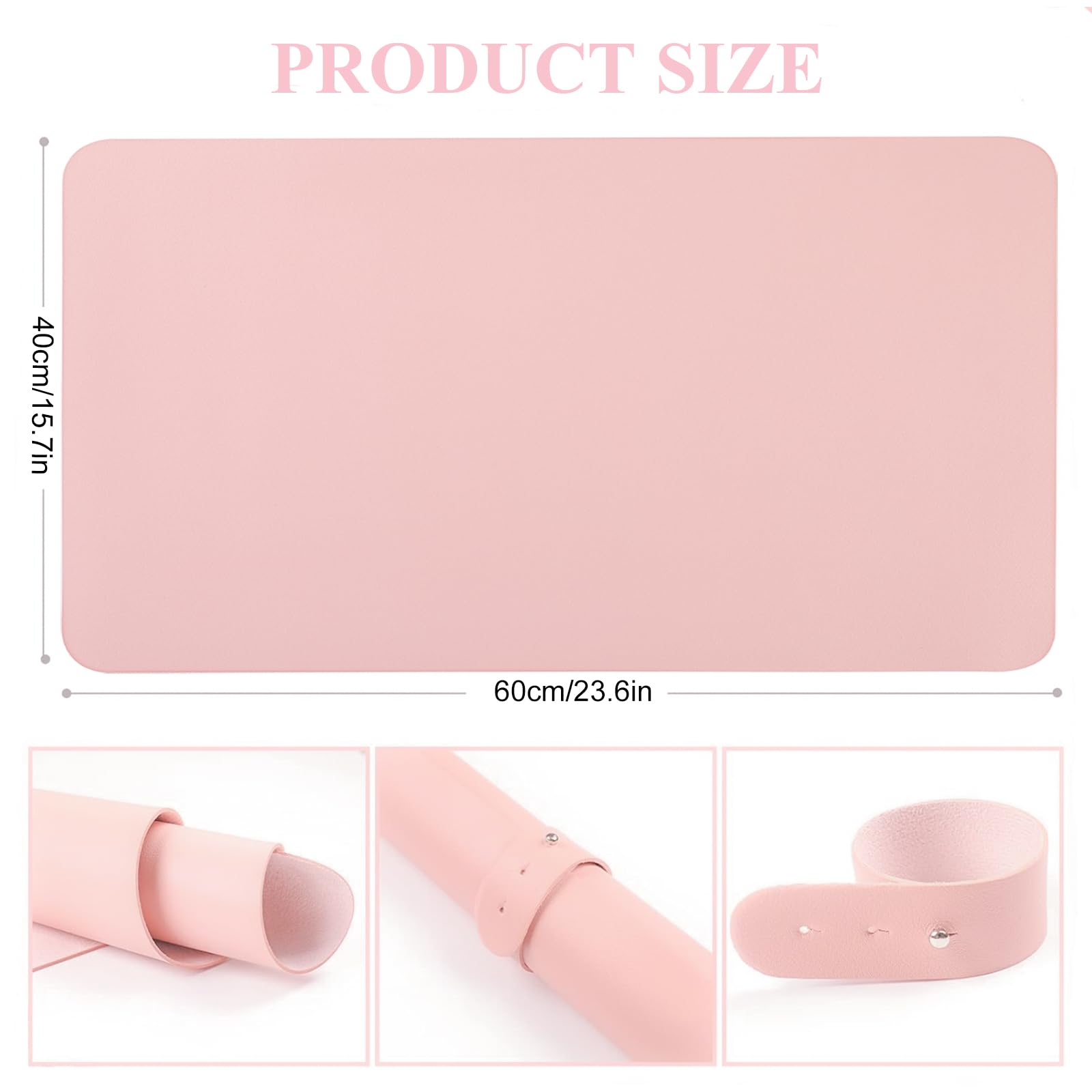 BRAVIKERLY Nail Table Mat flat displays ample workspace for tools and nail art.