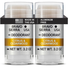 Bravo Sierra aluminum-free deodorant 2-pack packaging for everyday use