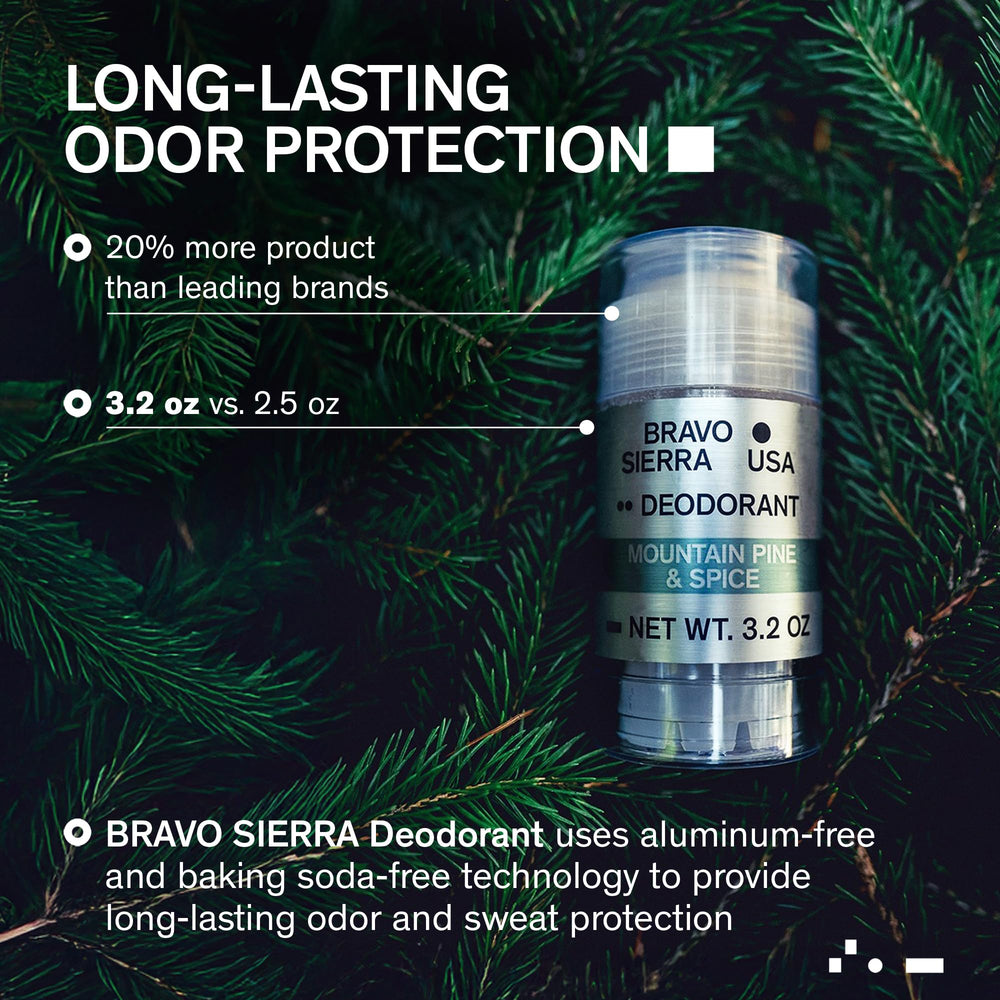 Bravo Sierra packaging box highlights vegan and cruelty-free formula