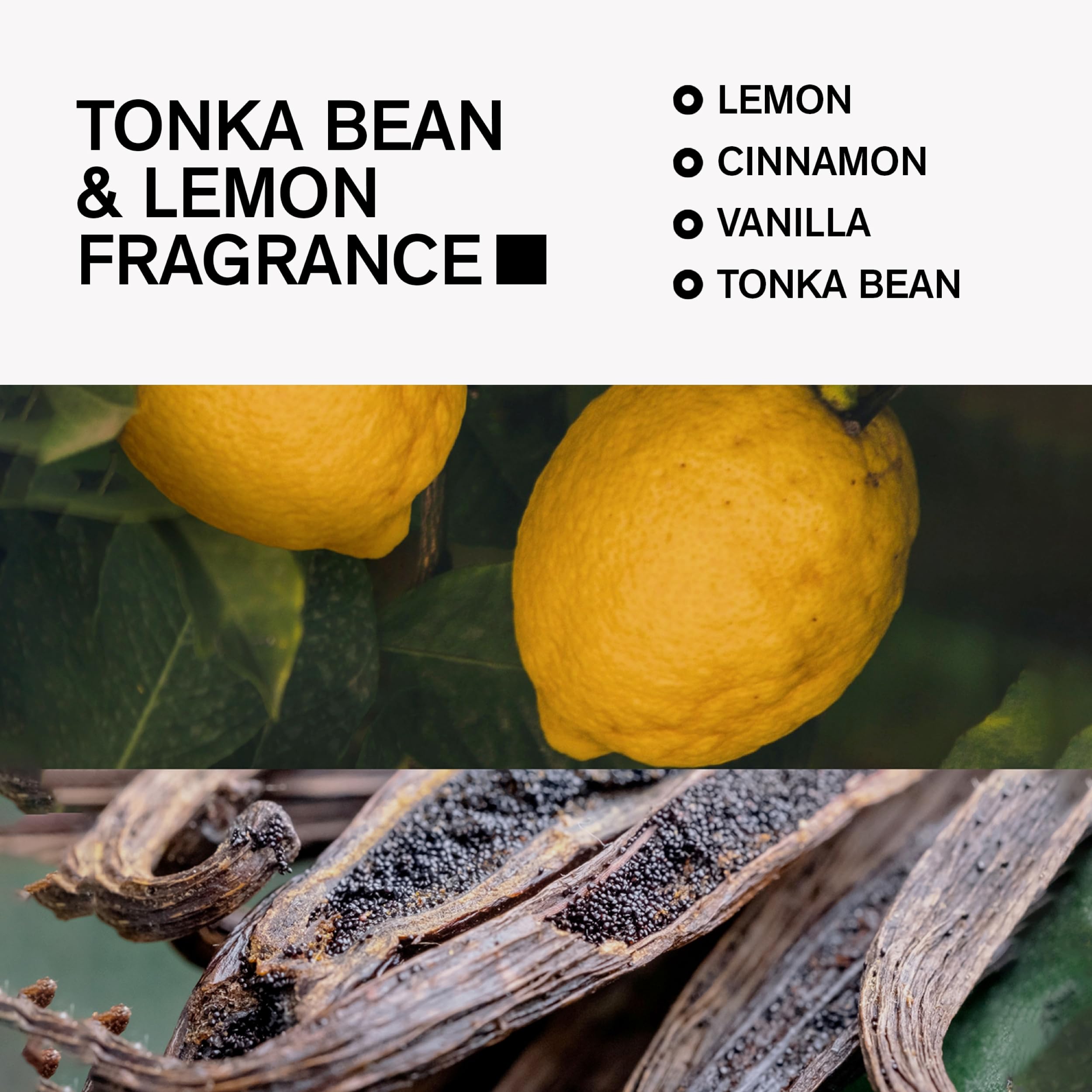 Natural ingredients label highlights vegan, paraben-free, and cruelty-free formula.