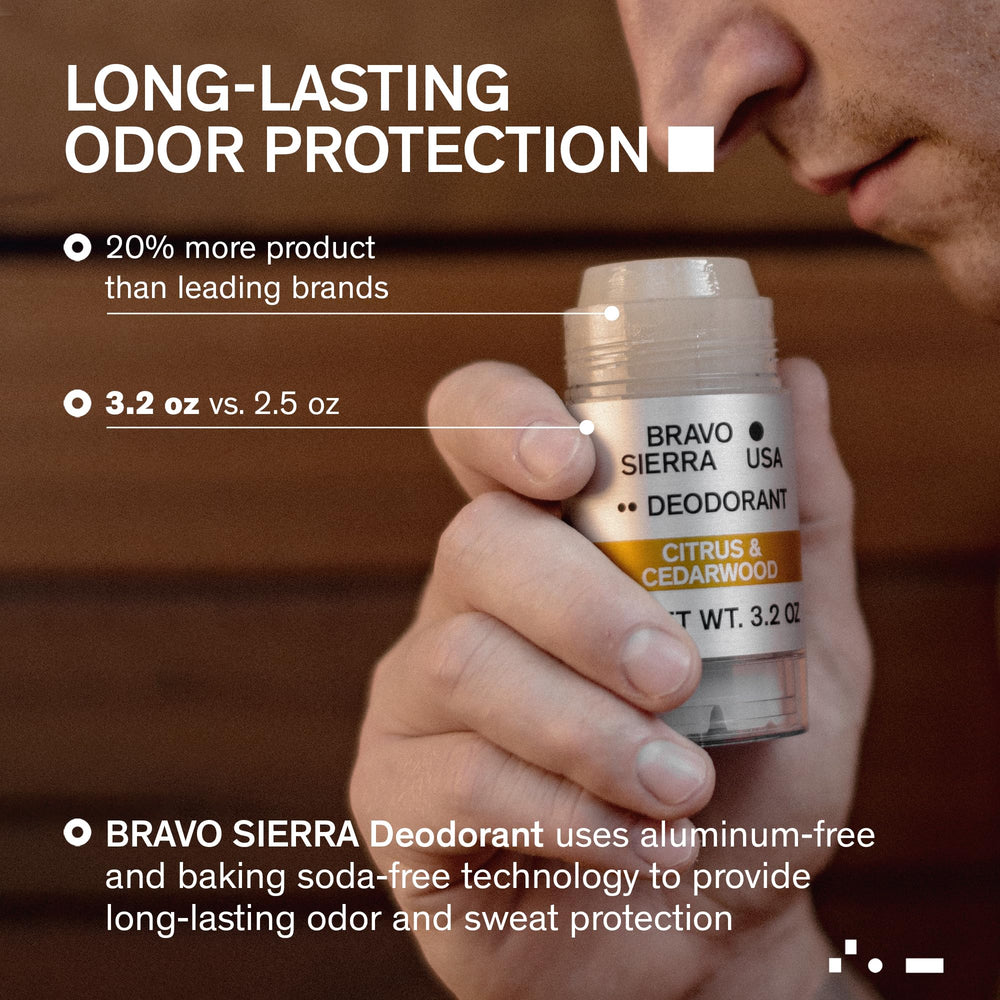 Bravo Sierra cassava-based sweat-absorptive powder emphasizes moisture control