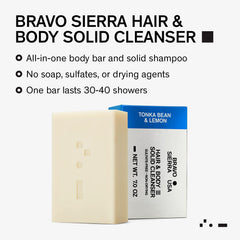 Bravo Sierra tonka-bean-lemon scent close-up; warm, refreshing aroma