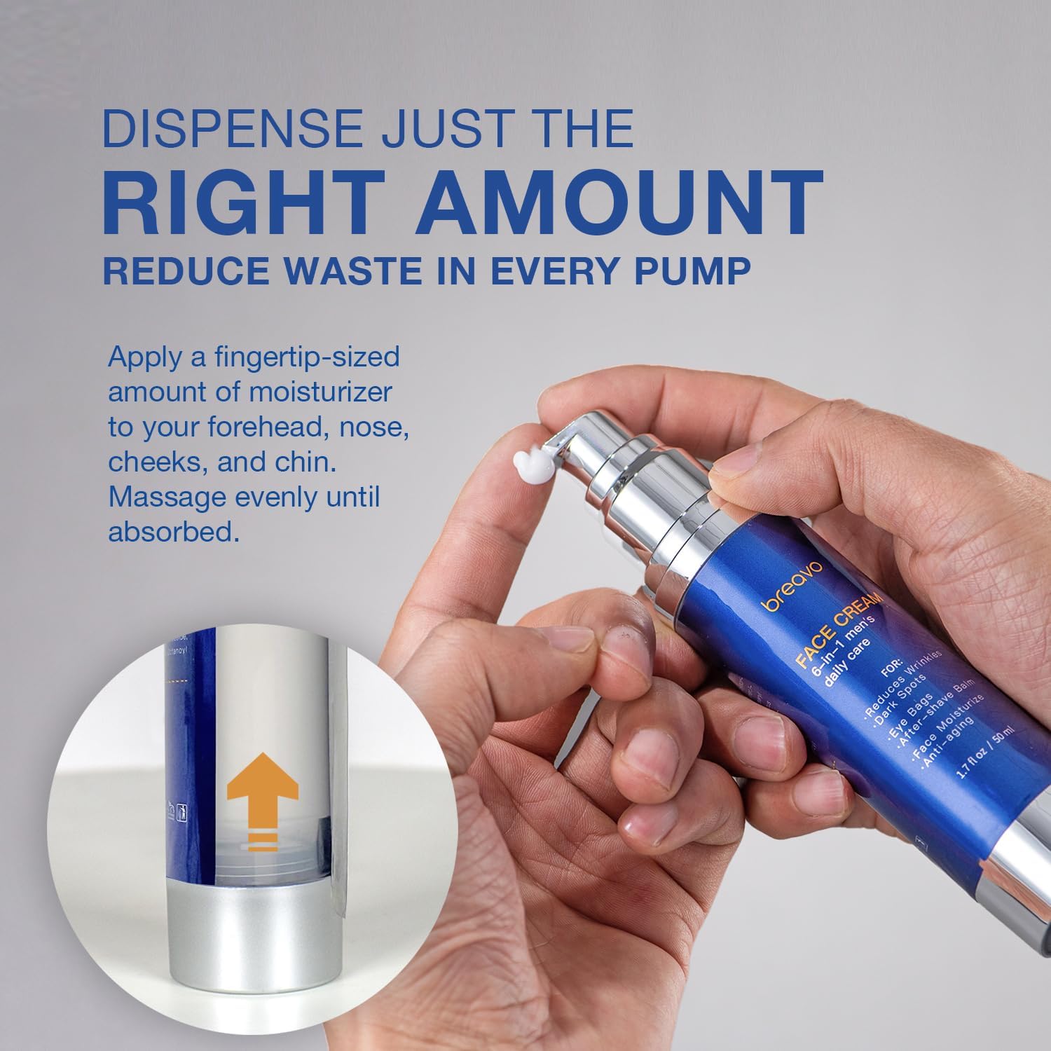 Breavo 6 in 1 face cream targets wrinkles for smoother skin.