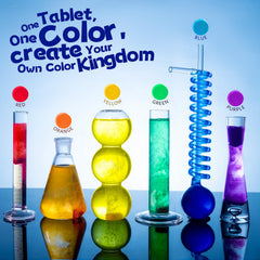 BreezeDream six colors arranged for creative color mixing during bath