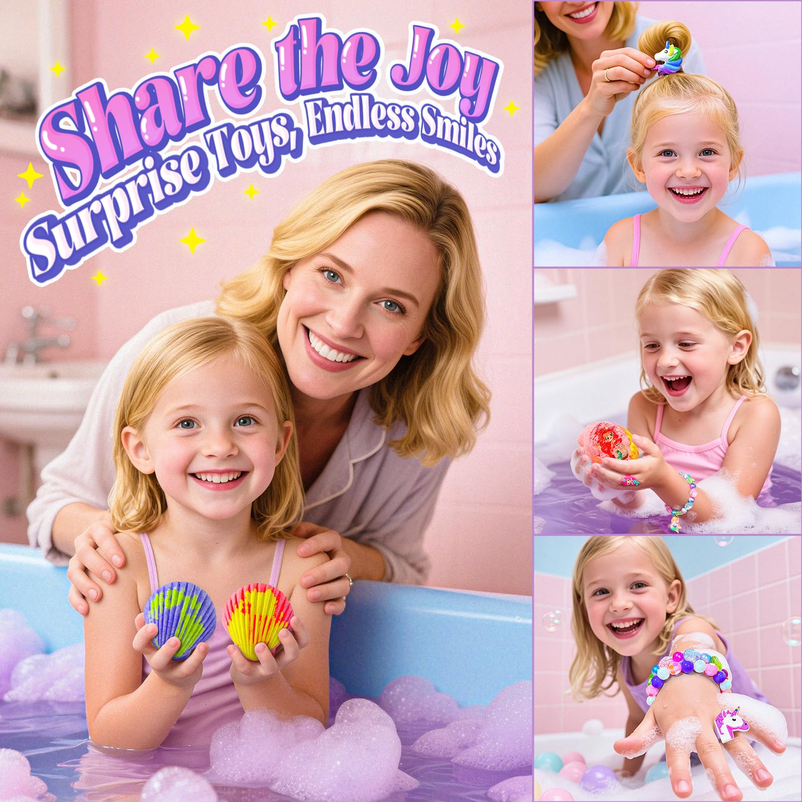 BreezeDream shells fizz releasing six fruity scents during bath.