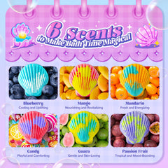 BreezeDream Unicorn shell bath bomb reveals a toy for imaginative play.