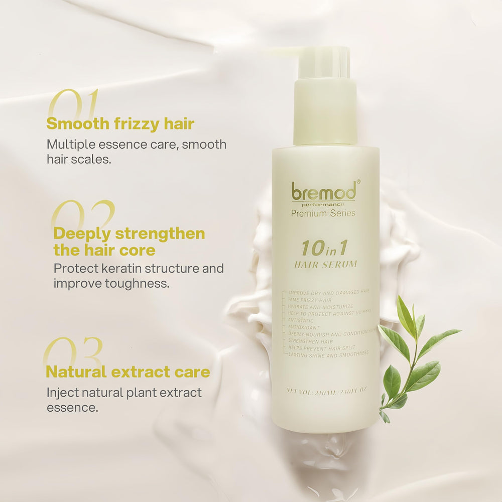 Bremod Performance 10in1 Hair Serum deep hydration delivers softness and shine.