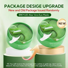 BREYLEE Aloe Vera Eye Masks under-eye patches delivering hydration and smooth skin.