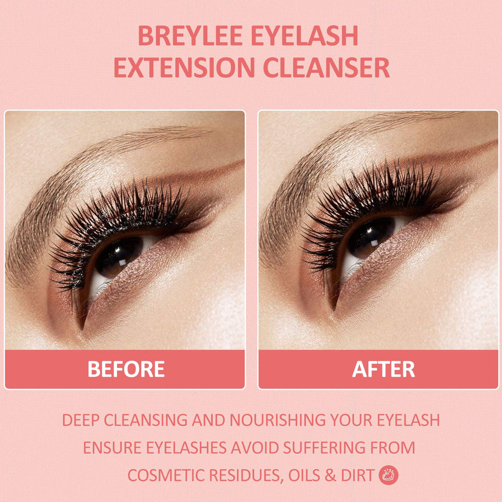 Breylee cleanser foam closeup highlights plant-based formula for sensitive eyes