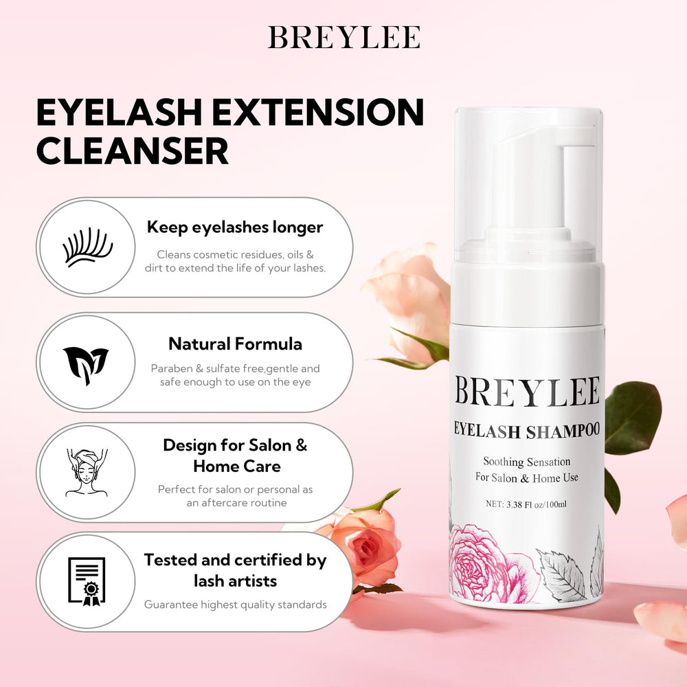 BREYLEE lash-cleansing-brush for precise cleaning around lash extensions