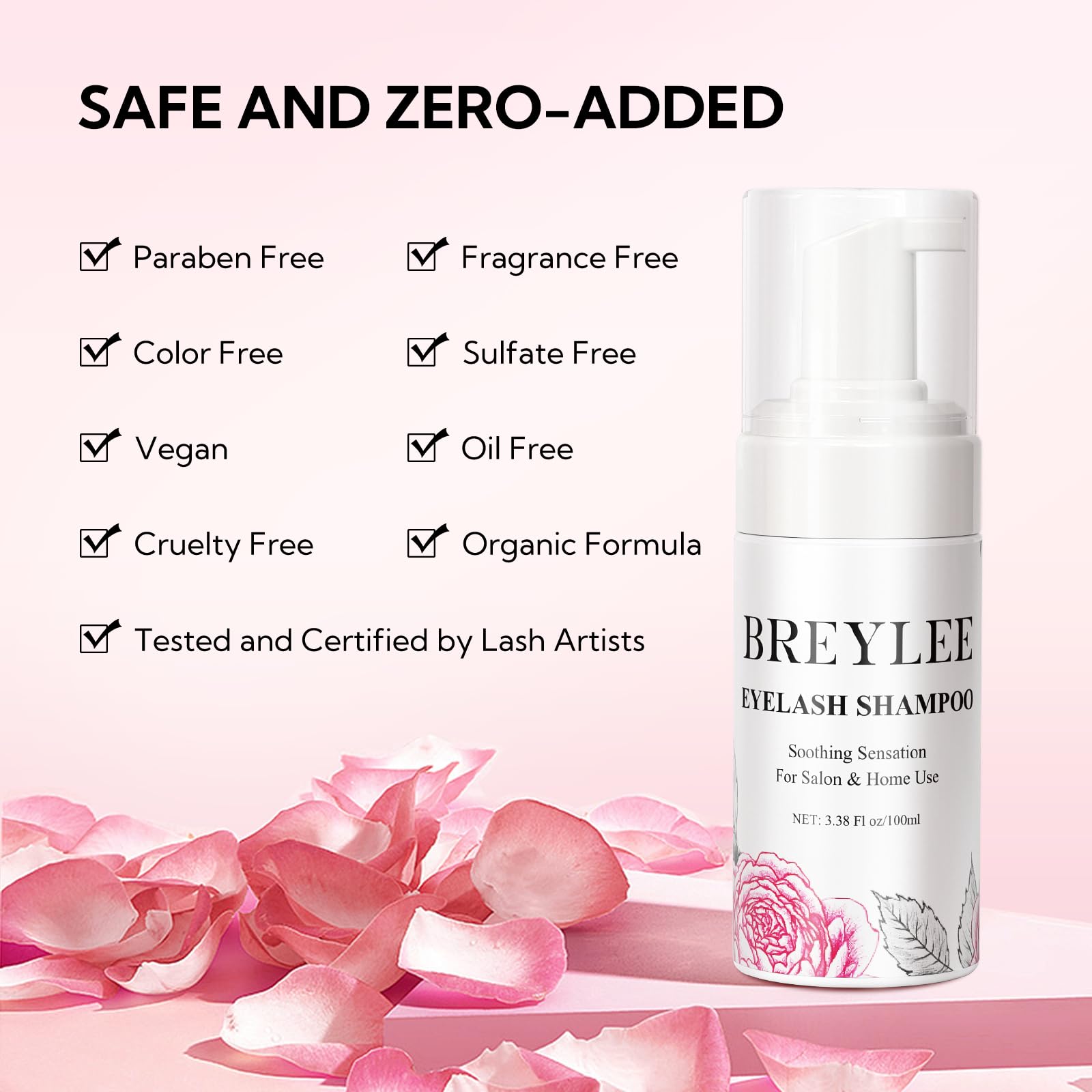 BREYLEE lash-wash-bottle designed for easy application during cleansing