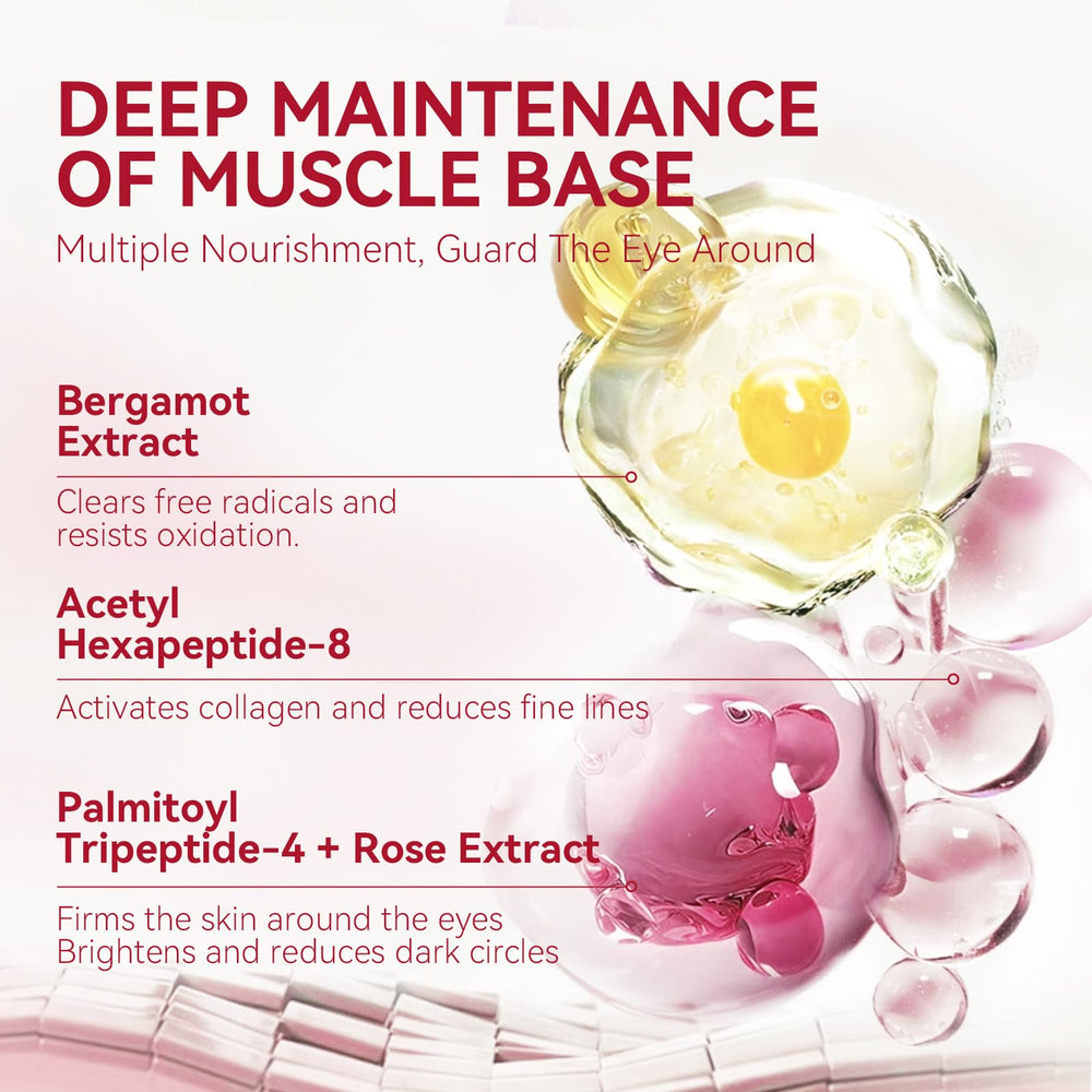BREYLEE Rose Eye Patches hydration focus with hyaluronic acid effect