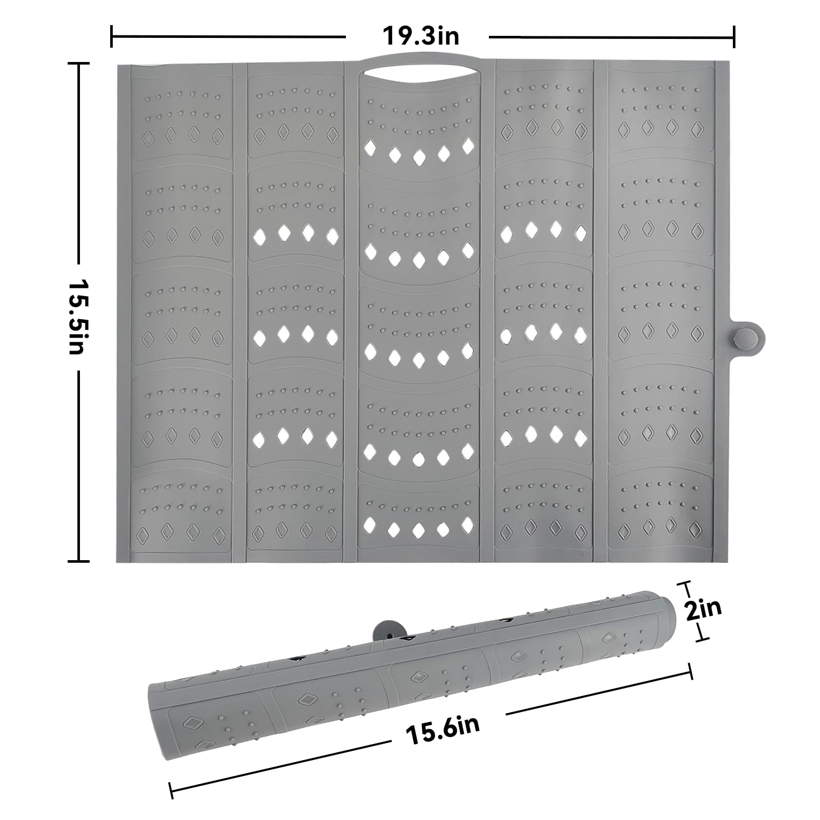 BRIAN & DANY makeup mat sink cover shows durable silicone surface for daily use
