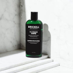 Brickell Daily Strengthening Shampoo with tea tree oil and peppermint for scalp refreshment