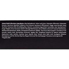 Brickell Instant Relief Aftershave packaging signals natural, alcohol-free care for men