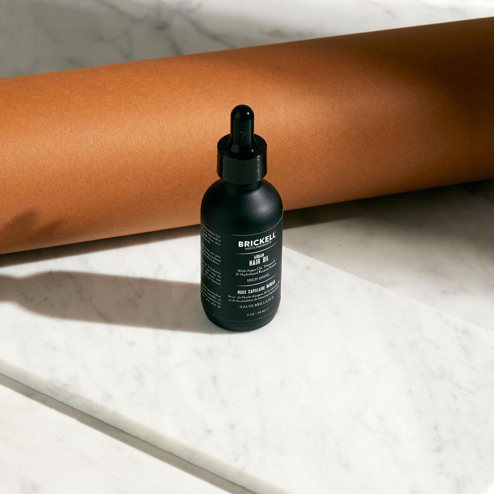 Hair after applying Argan Oil shows natural shine and frizz control
