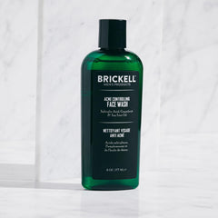 Brickell label close-up highlighting natural organic ingredients.