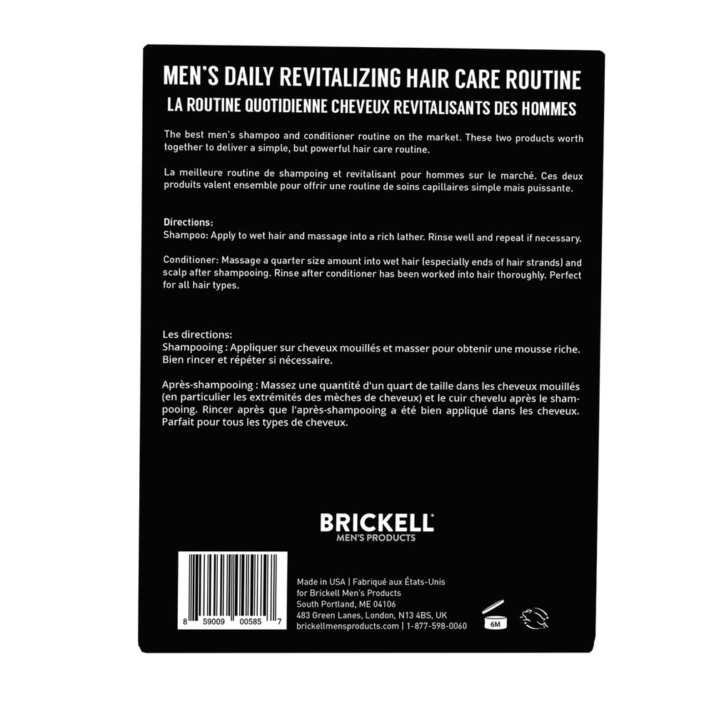 Brickell Men's shampoo lather closeup showcases cooling tea tree aroma for refreshing cleanse.