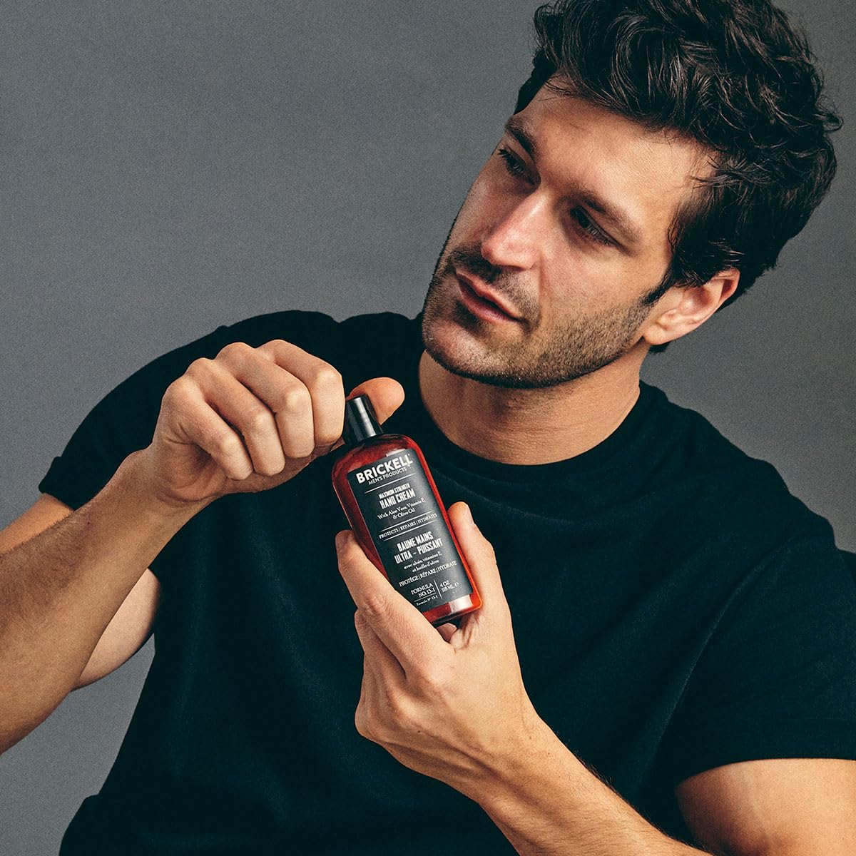 Brickell Men's Maximum Strength Hand Cream ingredients aloe vera and jojoba hydrate