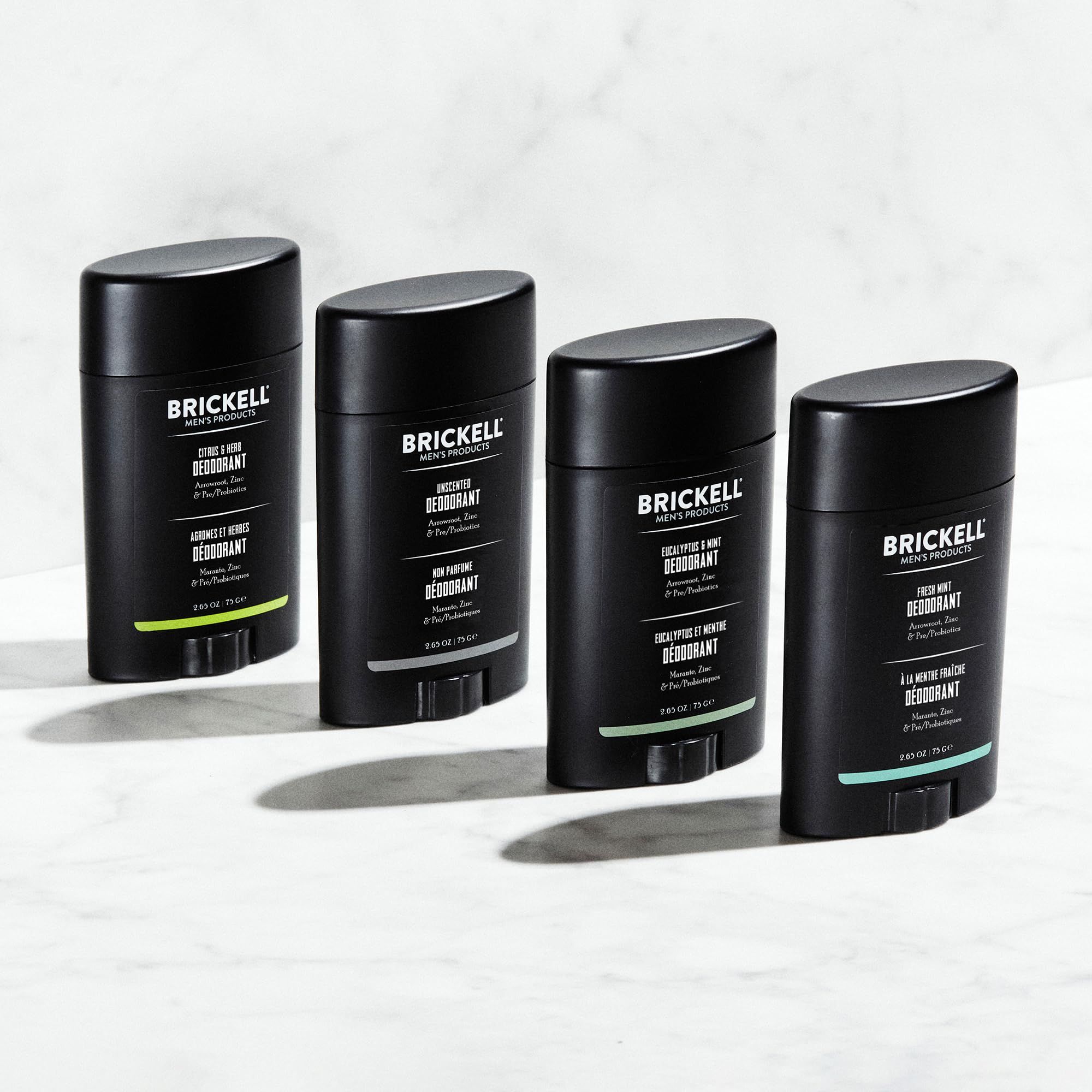 Brickell Men's Natural Deodorant aluminum-free formula ideal for sensitive skin