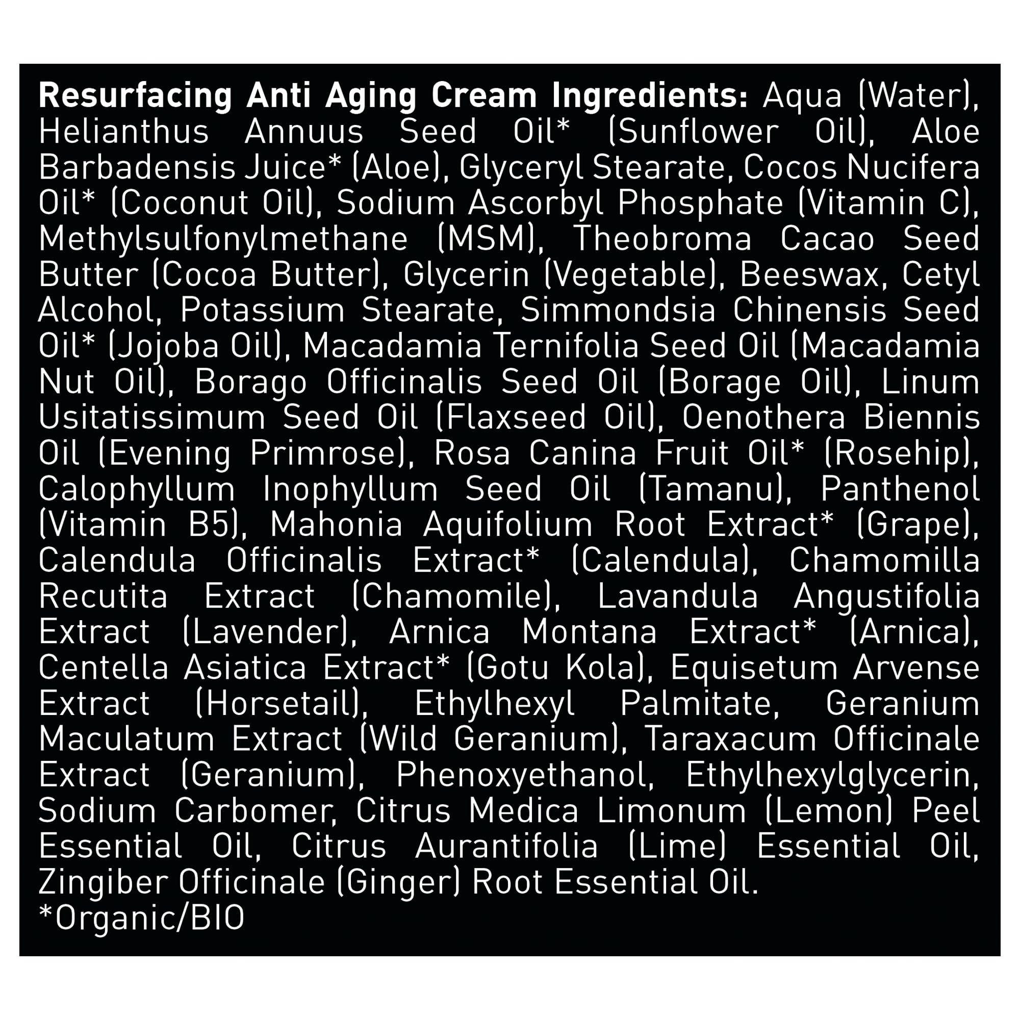 Brickell Men's natural organic ingredients label highlights aloe, vitamin C, and green tea for skin health.