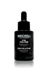Brickell Men's Retinol Serum bottle for daily anti-aging skincare.