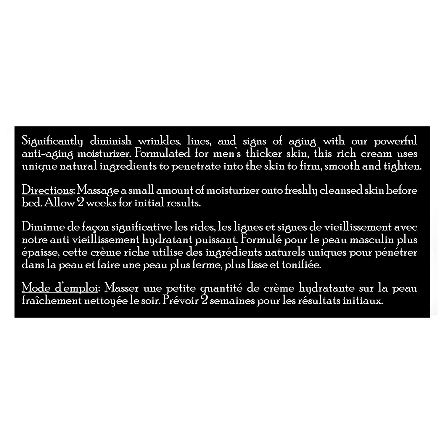 Brickell Men's Revitalizing Anti-Aging Cream on dry skin for nourishment