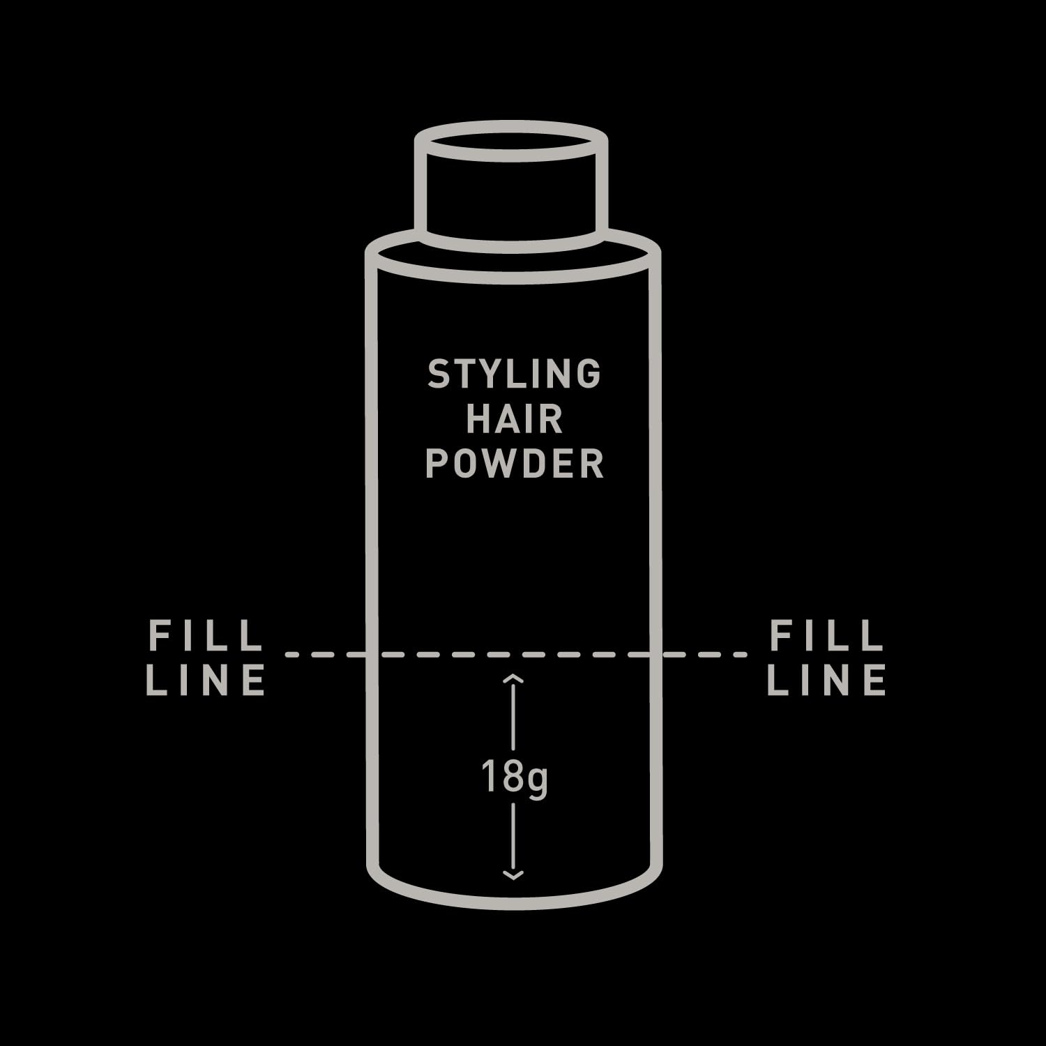 Brickell Men's Styling Hair Powder texture close-up highlights matte finish for natural style.