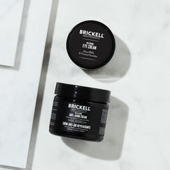 Brickell Men's Ultimate Anti-Aging Night Cream texture closeup emphasizing rich moisture