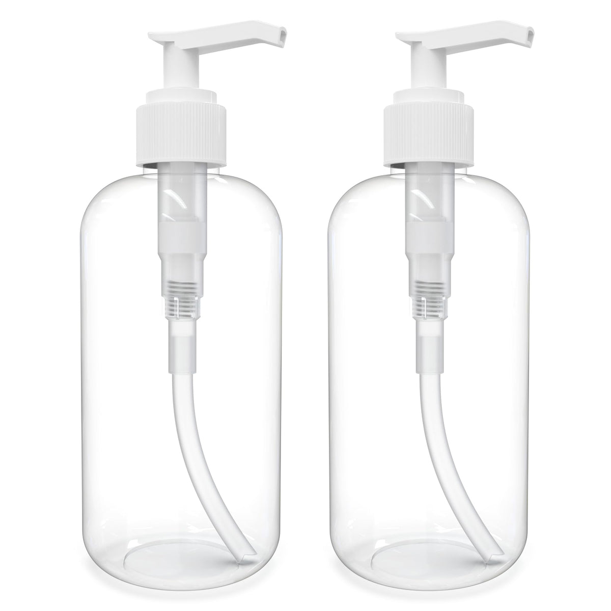 BRIGHTFROM 8 oz pump bottle empty for easy refills and mess-free dispensing.