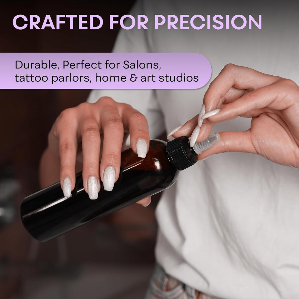 BRIGHTFROM Amber bottle designed for body lotions and conditioners with reliable flow.