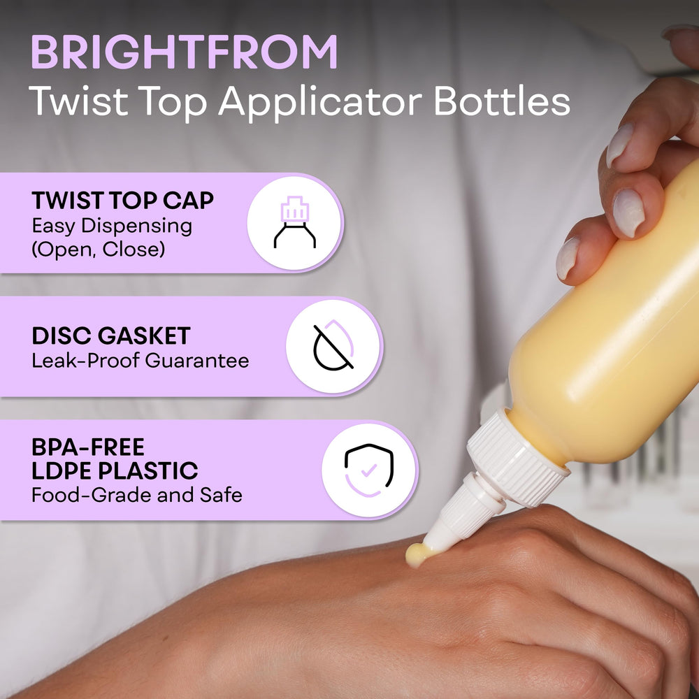 BrightFrom leak-proof twist-top bottle secured for travel without leaks.