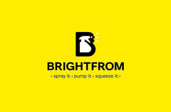 BRIGHTFROM refillable cylindrical bottle for daily use in homes and businesses