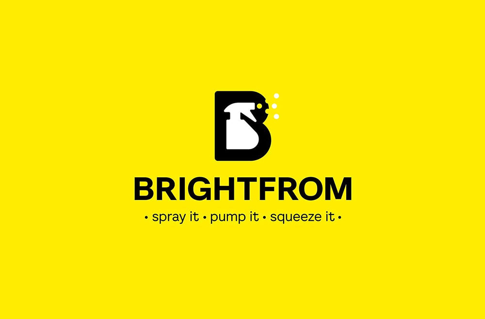BRIGHTFROM universal pump cut for shorter bottles demonstrates flexible dip-tube length fit.